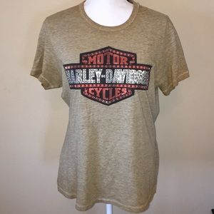 Harley Davidson Women’s Studded Short Sleeve Top